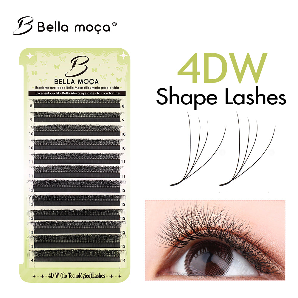 Bella Moça - Cílios 4DW Volume Egípcio 0.07mm