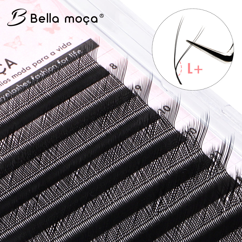 Bella Moça - Cílios YY Volume Brasileiro Curvatura M e L+ 0.07mm