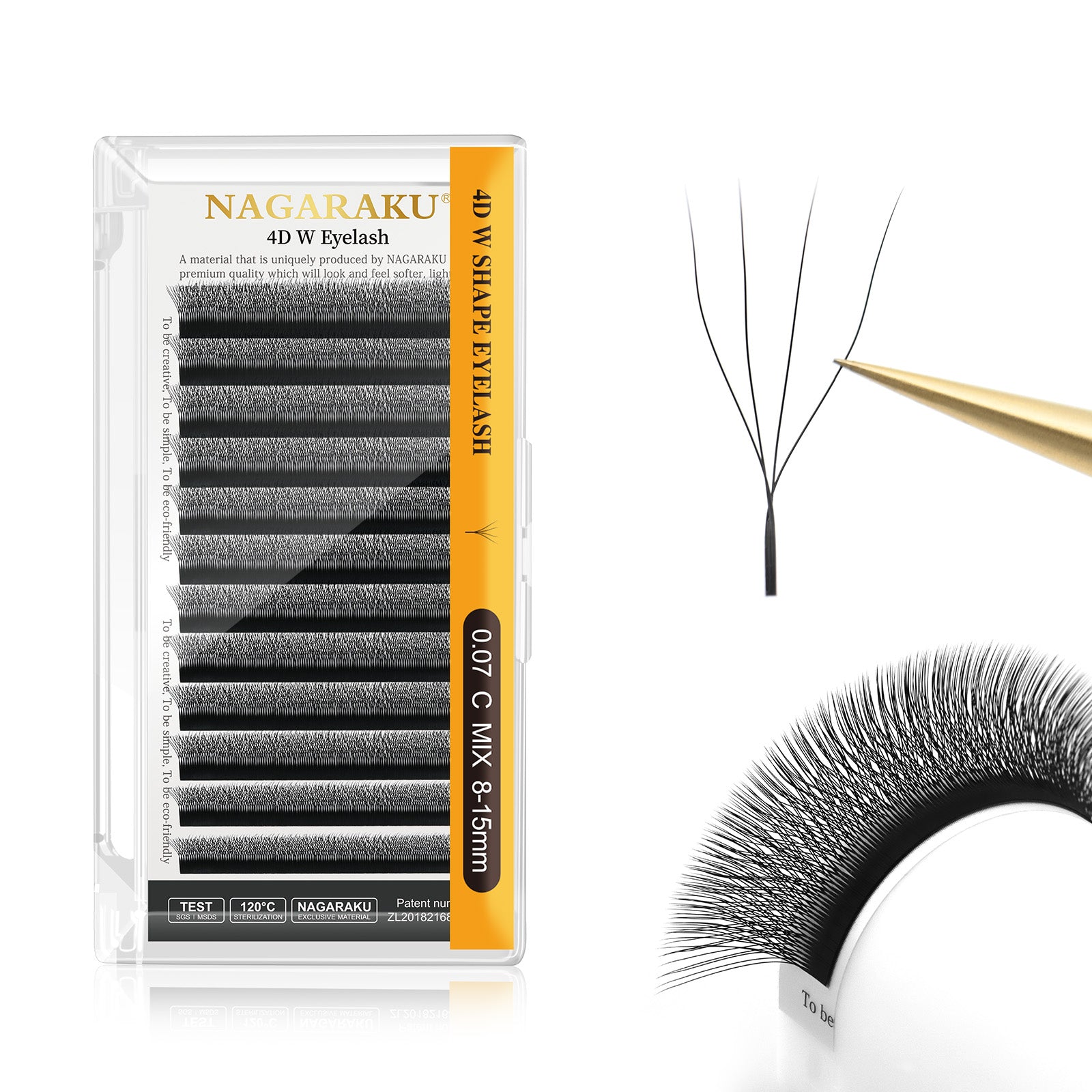 NAGARAKU 4DW Shape Hand Woven  Eyelashes Extension (10PCS)