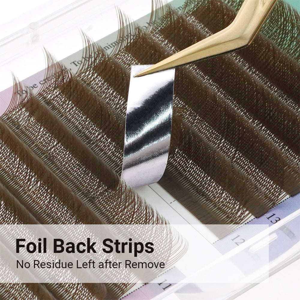 NAGARAKU Brown YY Shape Triple Tips Hand Woven  Eyelashes Extension