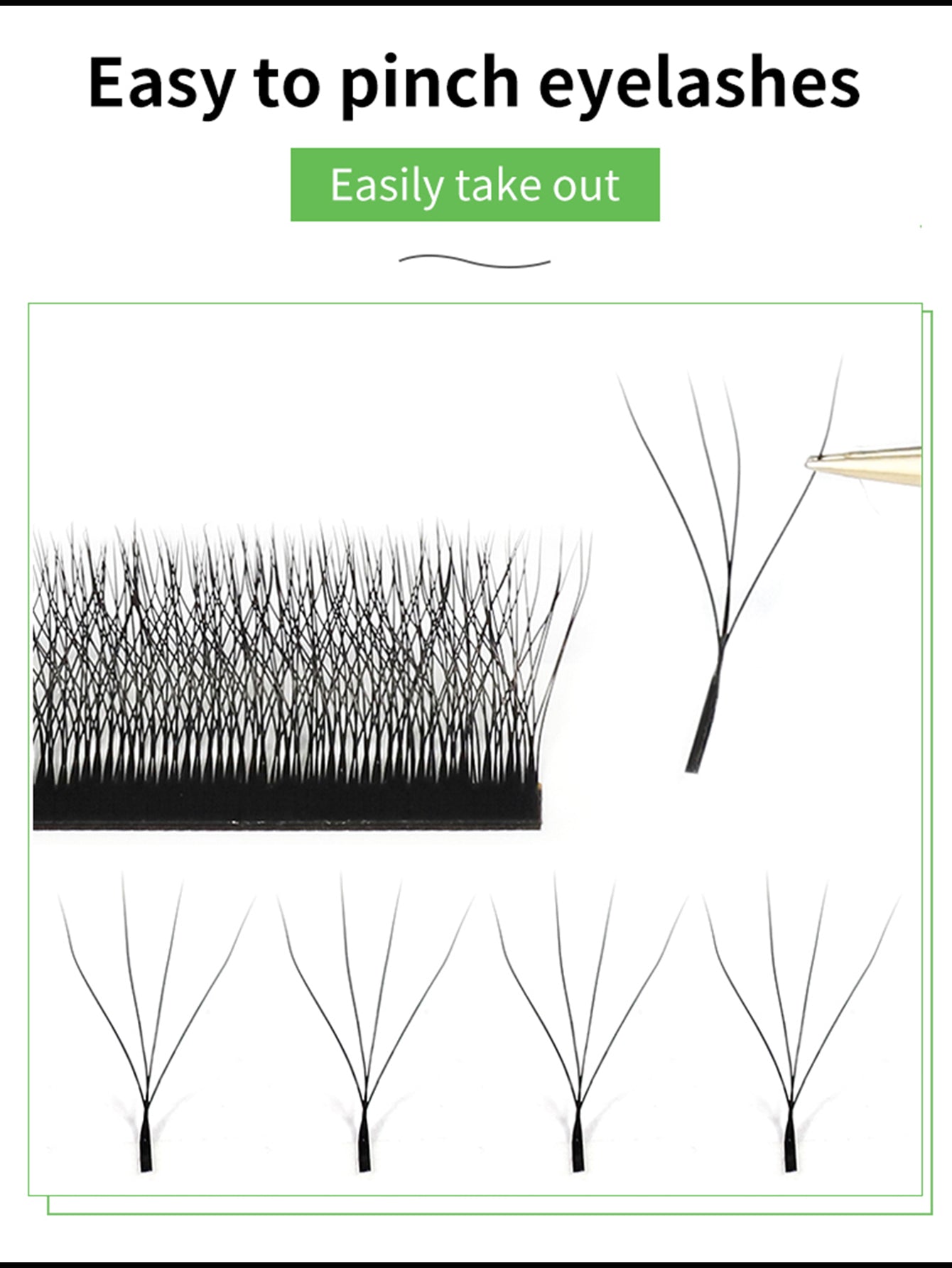 Maria Sasha 4DW-Shape Eyelash Extensions – Naturally Soft Colored Black Lashes