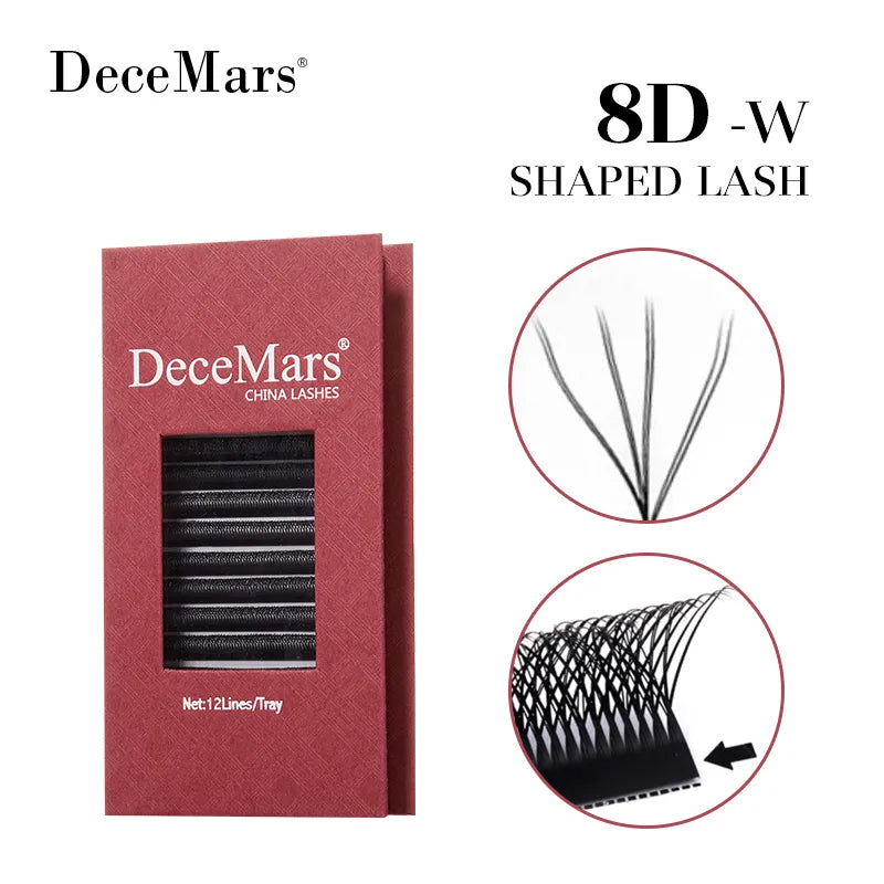 DeceMars Duplo 4D W-Shaped Eyelashes Extension