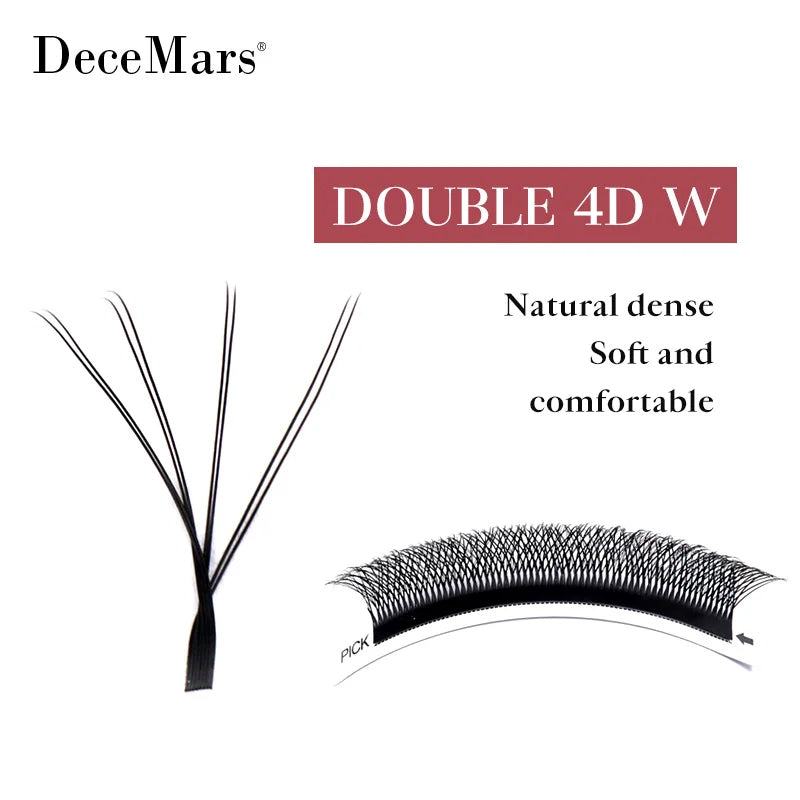 DeceMars Duplo 4D W-Shaped Eyelashes Extension