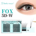 Bella Moça - Cílios Fox Eye 5DW Volume Egípcio Duplo 12 Linhas 0.07mm