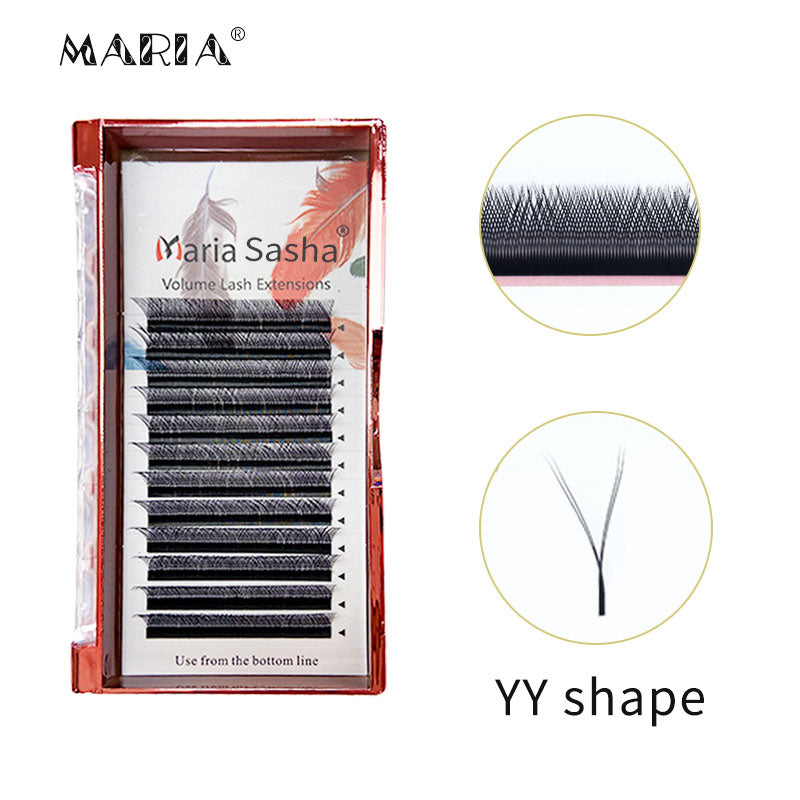 Maria Sasha YY Eyelash Extensions Volume M Curl 0.07 Thickness Y Lashes