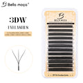 Bella Moça - Cílios 3DW Volume Egípcio 12 Linhas 0.07mm