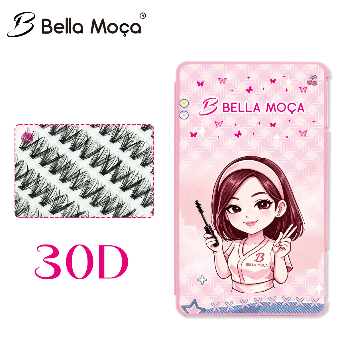 Bella Moça - Kit Cílios Tufo Mega Bundle 28 Linhas (20P / 30P / 40P / 50P / 60P / 80P)