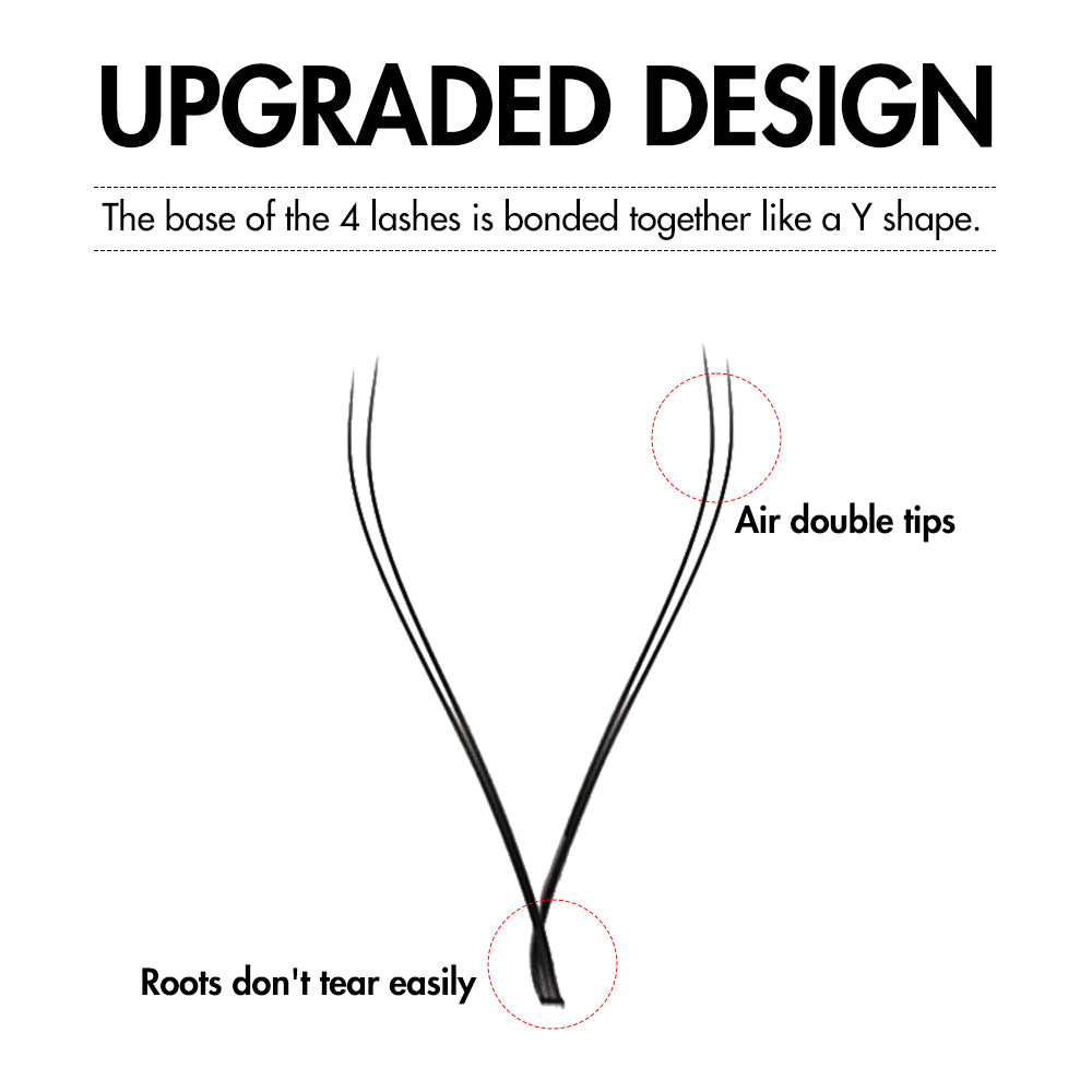 10Pcs Cílios Bella Moça YY D 0.07mm - Volume Natural no Estilo Brasileiro, Cor Preta