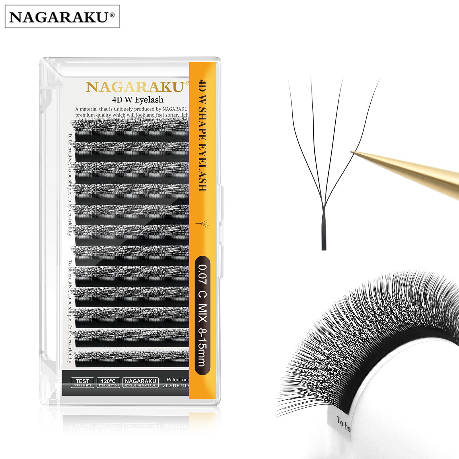 NAGARAKU 4DW Shape Hand Woven  Eyelashes Extension (10PCS)
