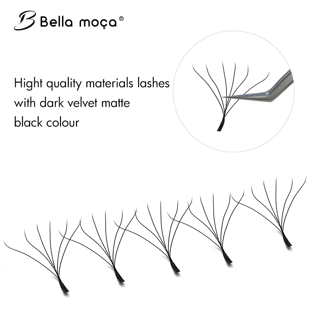 Bella Moça Cílios W6D (volume egípcio) Curvatura 0.07D para Extensão de Cílios