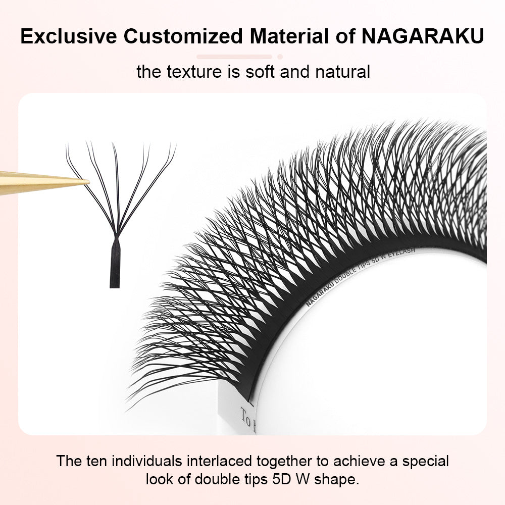 NAGARAKU Duplo 5DW Shape Hand Woven  Eyelashes Extension