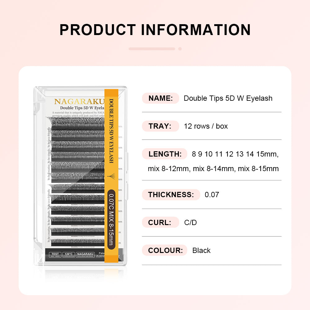 NAGARAKU Duplo 5DW Shape Hand Woven  Eyelashes Extension