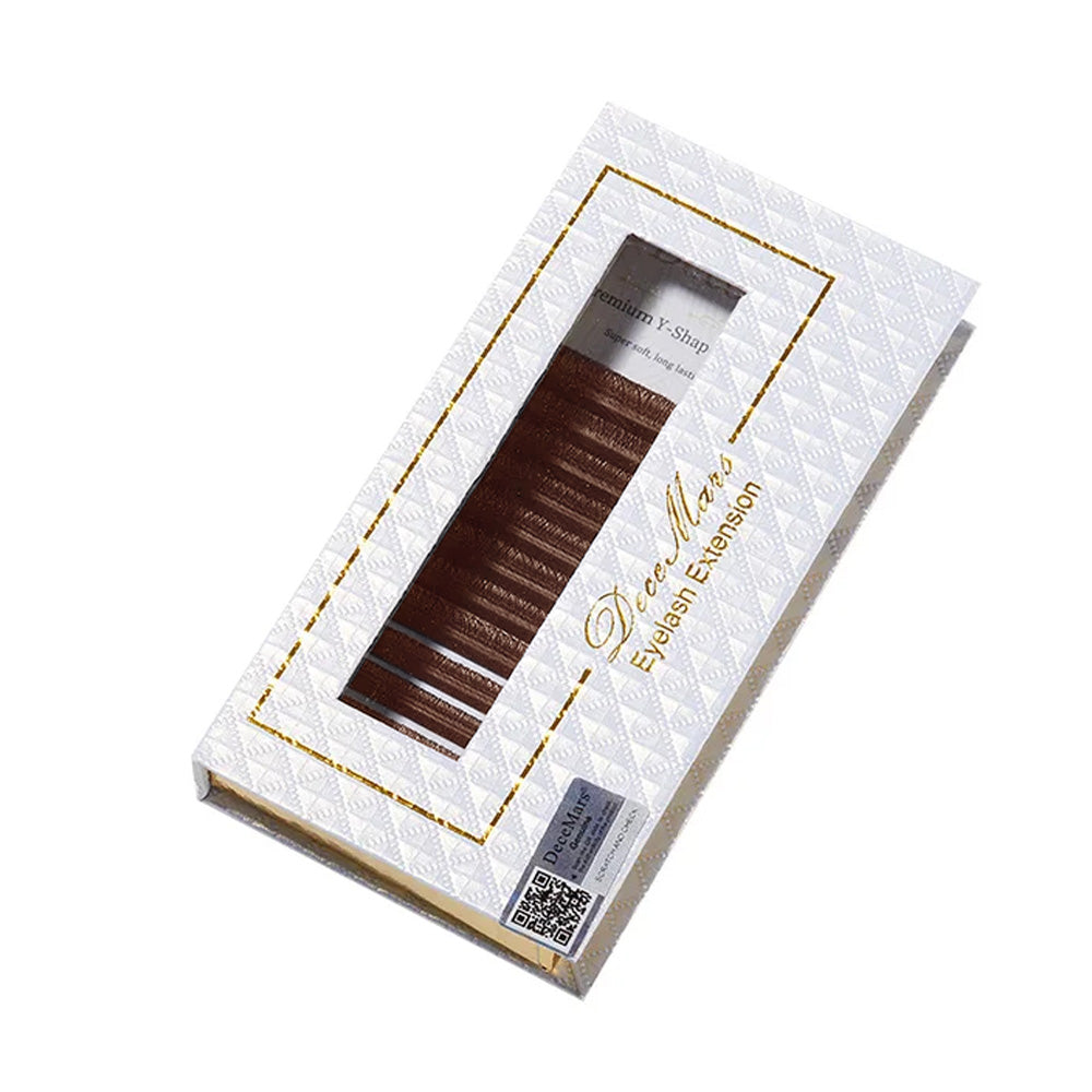 DeceMars YY Shape Brown Eyelashes Extensions