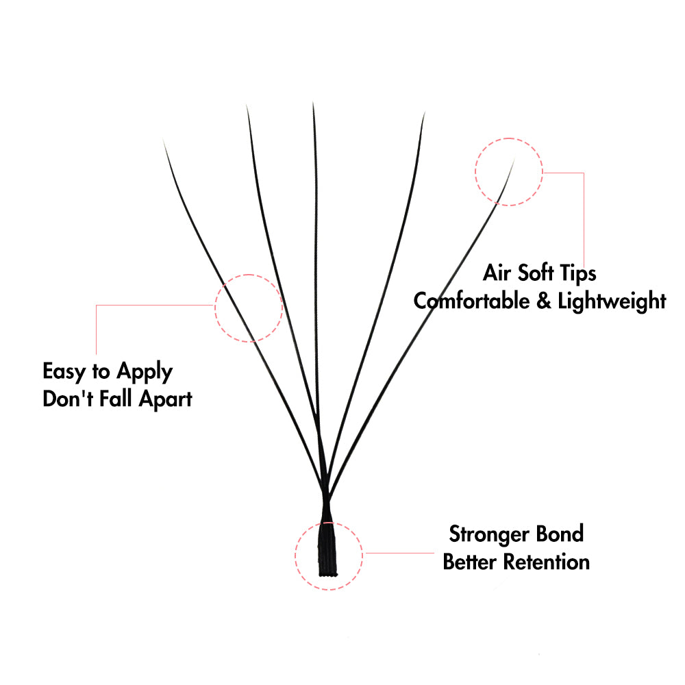 Bella Moça 10Pcs Cílios W5D W 5d (volume egípcio) Curvatura 0.07D para Extensão de Cílios