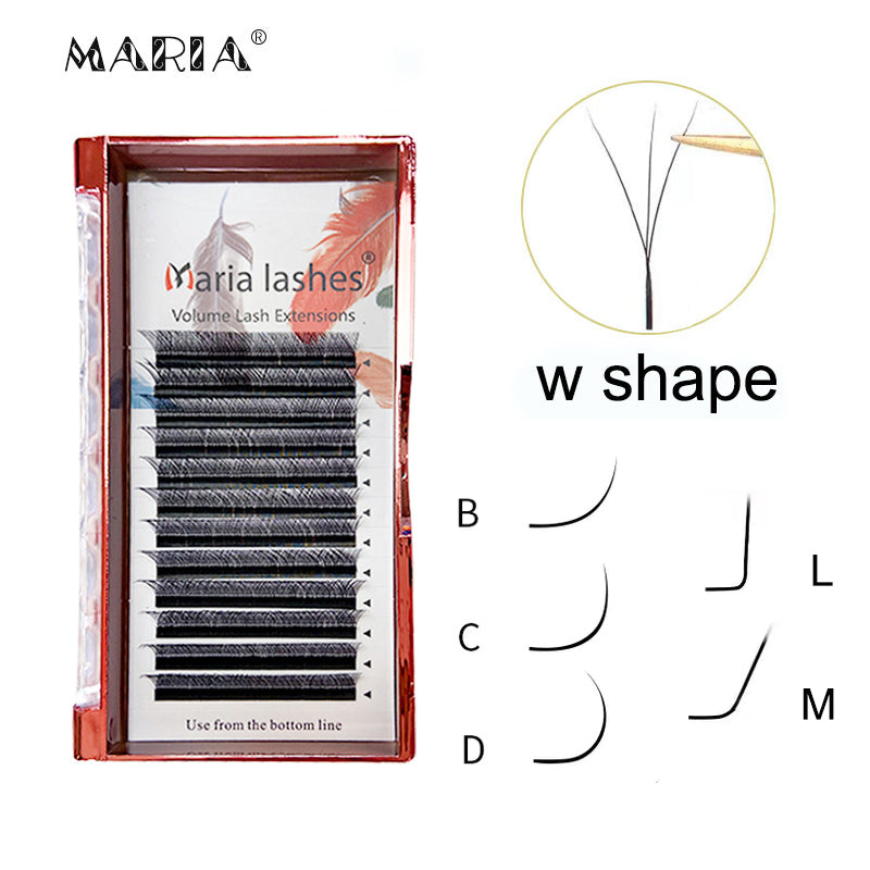 Maria Sasha 3DW Soft 0.07 Eyelash Extensions – Natural Lashes
